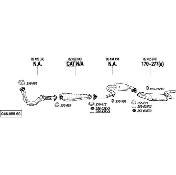 Zadní díl výfuku zadní tlumič výfuku Bosal 170-277