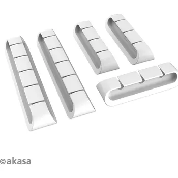 elektrický kabel AKASA - držák kabelů bílý AK-MX339-WH