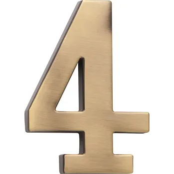 Dveřní kování COBRA číslice 10cm Provedení: 4, Povrch: OFS - bronz česaný