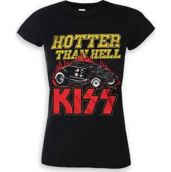 Dámské tričko Tričko metal dámské Kiss - Hotter Than Hell - HYBRIS - ER-5-KISS008-H69-5-BK - XXL