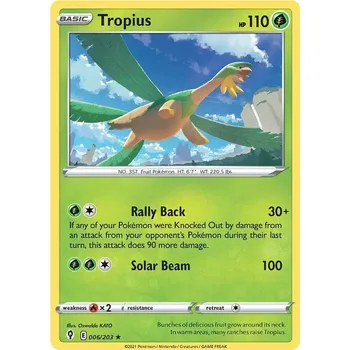 Sběratelská karetní hra Tropius - 6/203 - Evolving Skies Typ karty: Non-Holo