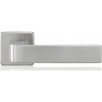 Dveřní kování M&T Dveřní klika Promo na čtvercové rozetě, Economy nerez NRz, cylindrické