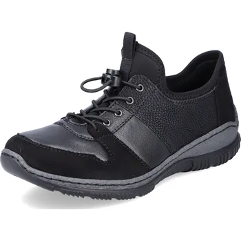 Dámské polobotky DÁMSKÉ POLOBOTKY RIEKER N3255-01 ČERNÁ Barva: Černá, Velikost: 41