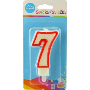 Dortová svíčka Svíčka č. 7 LUMA