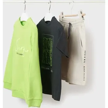 Chlapecká mikina Mayoral chlapecký letní komplet s mikinou 6639-15 velikost 158