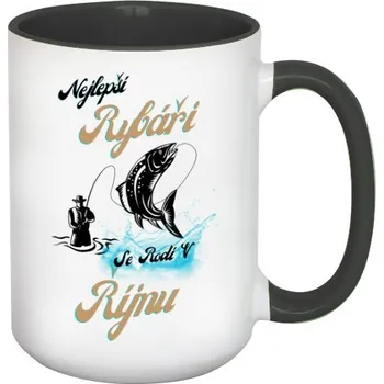 Hrnek velký barevný s potiskem Hrníček Říjen