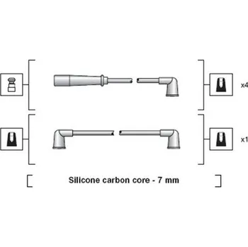 Zapalovací kabel Sada kabelů pro zapalování MAGNETI MARELLI 941318111184
