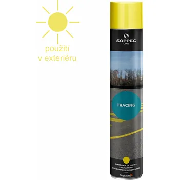 Barva ve spreji Značkovací sprej Soppec TRACING - Žlutý TRACING 750ml