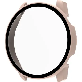 Příslušenství k chytrým hodinkám VSECHNONAMOBIL 45531 Plastový kryt s ochranným sklem pro Haylou RT2 LS10 růžový