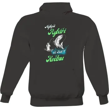 Pánská mikina Pánská mikina s kapucí s potiskem mikina rybář květen pánské