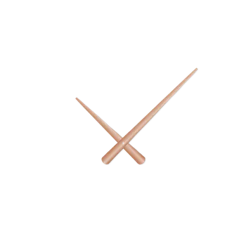 Hodiny Rose gold zúžené hliníkové ručičky na hodiny 215 mm | 130 mm