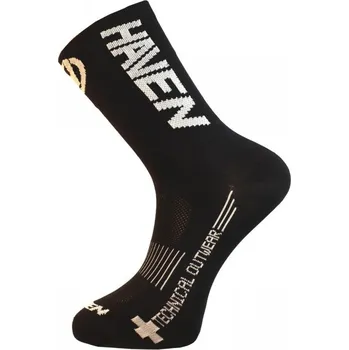 Pánské termo ponožky ponožky HAVEN LITE SILVER NEO LONG 2páry černo/bílé (ponožky HAVEN LITE SILVER NEO LONG 2páry černo/bílé)