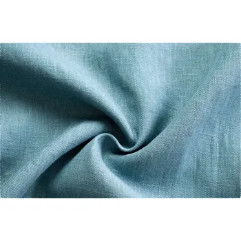 BYTEMA Lněná látka VERONA uni petrolejová světlá šíře 145 cm