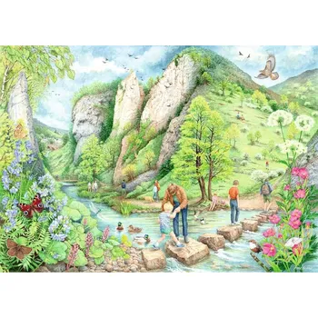RAVENSBURGER Puzzle Procházky č.2: Dovedale 1000 dílků