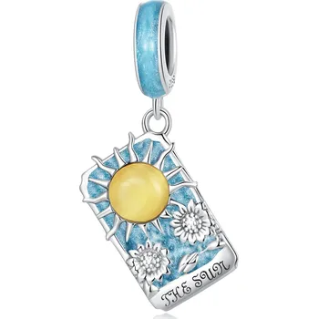 Přívěsek Elenys stříbrný přívěsek Tarotové karty modré