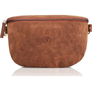 Paolo Peruzzi Kožená ledvinka VINTAGE PAOLO PERUZZI; světle hnědá