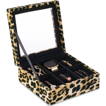 Šperkovnice Šperkovnice Glasen leopardí, velikost 18x18x7