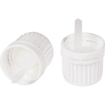 Uzávěr s vnitřním kapátkem a odtrhávacím kroužkem, Hrdlo lékovky [mm]: 18, k produktu: Uzávěr k lékovkám