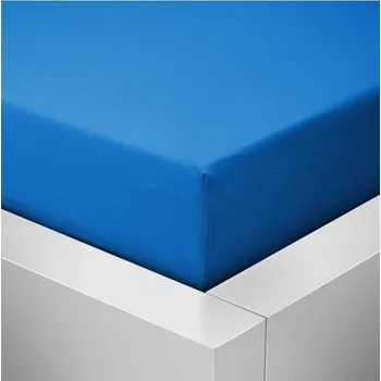 Prostěradlo Jersey modré prostěradlo David jednolůžko 90x200 cm Barva: Modrá, rozměr: 90x200cm