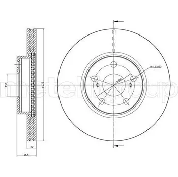 Brzdový kotouč Brzdový kotouč METELLI 23-1308C