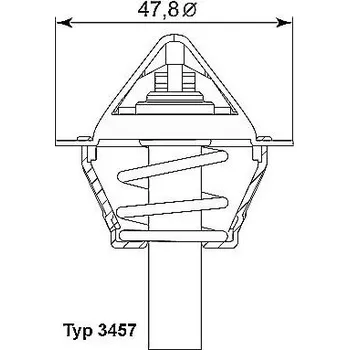Autodíl Termostat, chladivo BorgWarner (Wahler) 3457.90D