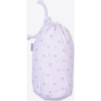 Hnízdečko pro miminko kitikate NAPÍNACÍ PROSTĚRADLO - SRDÍČKA/HVĚZDIČKY_S24169 Velikost: 60 x 120 cm, Barva & Vzor: SRDÍČKA