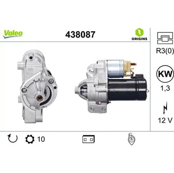 Autoelektrika Startér VALEO 438087