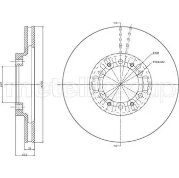 Brzdový kotouč TARCZA HAM.MITSUBISHI PAJERO 91-99