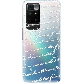 Pouzdro na mobilní telefon Odolné silikonové pouzdro iSaprio - Handwriting 01 - white - Xiaomi Redmi 10