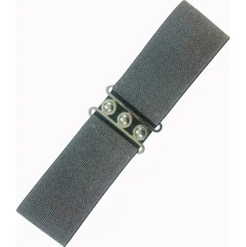 Opasek Elastický retro pásek Banned stříbrný