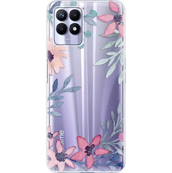 Pouzdro na mobilní telefon Odolné silikonové pouzdro iSaprio - Leaves and Flowers - Realme 8i