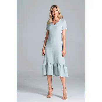Dámské šaty Mintové bavlněné šaty M827 Mint Velikost: L