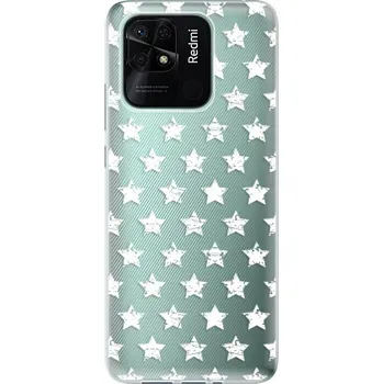 Odolné silikonové pouzdro iSaprio - Stars Pattern - white - Xiaomi Redmi 10C