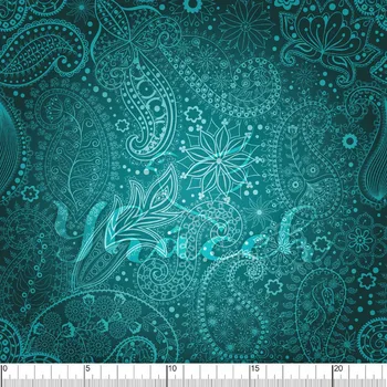 Zakázkový tisk, softshell, kočárkovina... Abstrakce smaragd Látky k tisku: Microfirba