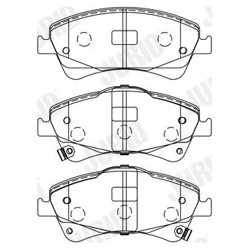 Brzdová destička Sada brzdových destiček, kotoučová brzda JURID 572600J