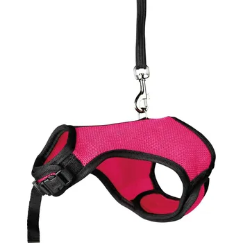 Postroj pro psa Postroj VESTA s vodítkem pro zakrslého králíka 25-32cm/1,2m Barva: Červená