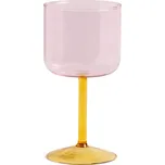 HAY Sklenice na víno Tint 2 ks, pink and yellow