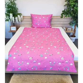 Povlečení Dilios Unicorn reverse bavlněné povlečení Rozměr: 1x 70 x 90 a 1x 140 x 200 cm