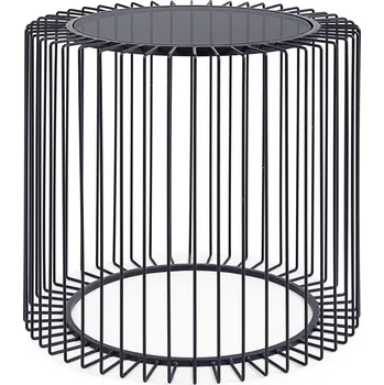 Konferenční stolek BIZZOTTO Konferenční stolek KIERAN tmavý ø50 cm 0746651