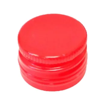 Hliníkové víčko na lahev ČERVENÉ 28 mm s garančním kroužkem | Zavarovacisklo.cz Počet kusů v balení: 1
