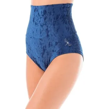 Dámské oblečení Dragonfly,Sametové kraťásky Betty 66, modrá XS