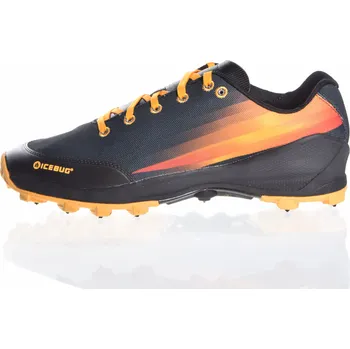 Pánské tenisky Pánská hřebová závodní běžecká obuv ZEAL5 M OLX Black/FireOrange švédské značky ICEBUG Velikost: 46, barva: Black/FireOrange