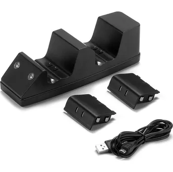 Držák na ovladač Nabíjecí stanice SND-321F-B + 2x baterie pro Xbox One - black (XONE)
