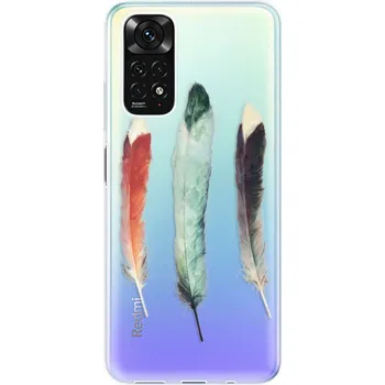 Pouzdro na mobilní telefon Odolné silikonové pouzdro iSaprio - Three Feathers - Xiaomi Redmi Note 11 / Note 11S