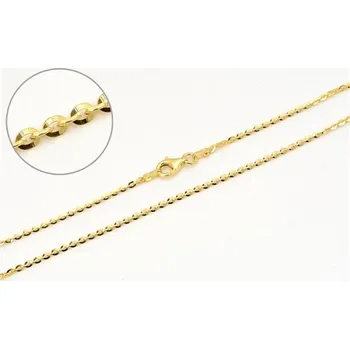 Řetízek Sříbrný pozlacený řetízek ankr 45 cm 70628F