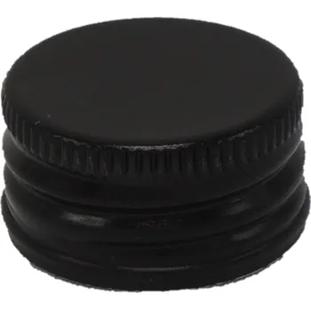 Hliníkový uzávěr PP 28 lahev ČERNÝ BEZ GARANČNÍHO KROUŽKU | Zavarovacisklo.cz Počet kusů v balení: 1