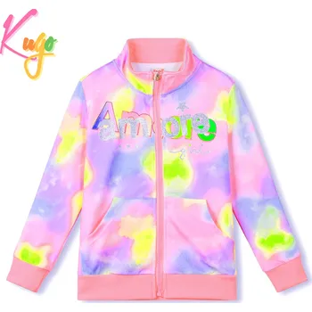 Dívčí mikina Dívčí mikina - KUGO SM0385, růžová Barva: Růžová, Velikost: 164