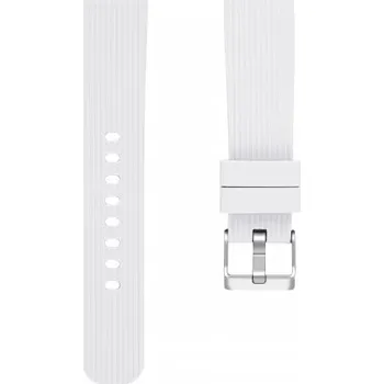 Řemínek na hodinky BSTRAP | BStrap Silicone Line reminek na Samsung Galaxy Watch 42mm (Small), white (SSG003C1002)