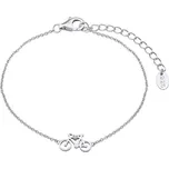 Stříbrný náramek cyklistické kolo MWB11033