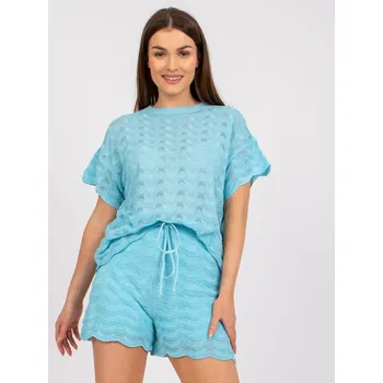Dámské kalhoty Letní komplet úpletového topu a kraťasů modrý EU velikost: Univerzální